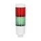 Poteau de signalisation 8LT4K02BG, diamètre 45 mm, couleurs : vert et rouge, alimentation 24 V CC, circuit LED intégré