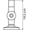 POTEAU DE SIGNALISATION BASE EN PLASTIQUE 70 MM AVEC ANGLE RÉGLABLE