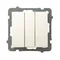 Потрійний нормально розімкнутий перемикач AS ecru