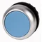 Poussoir plat à ressort de rappel, bleu, M22-D-B
