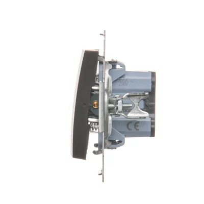 Poussoir simple sans pictogramme (module) 230V, bronze métallisé mat