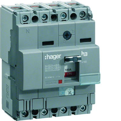 Power circuit breaker x160 4P 25kA 40A