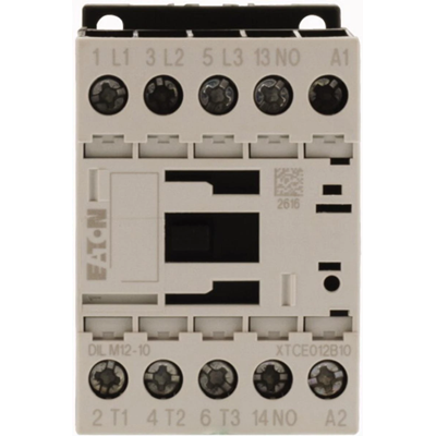 Power contactor, DILM12-10, 12A, 1NC 0R