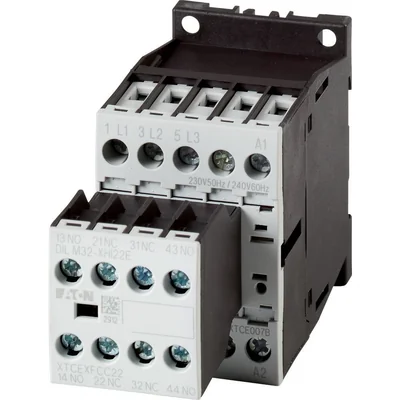 Power contactor, DILM15-22, 15.5A, 2NO 2NC