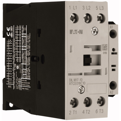 Power contactor, DILM17-10, 17A, 1NC 0R
