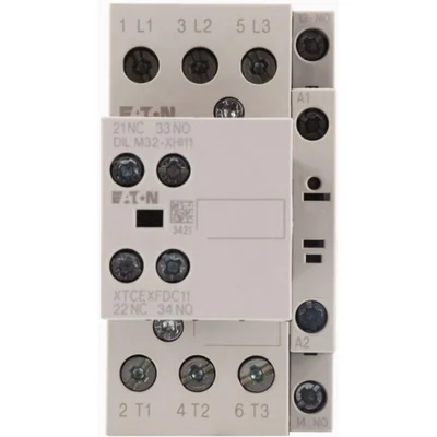 Power contactor, DILM17-21, 17A, 2NO 1NC