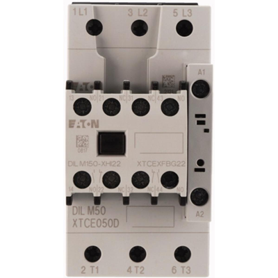 Power contactor, DILM50, 50A, 2NO 2NC