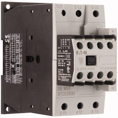 Power contactor, DILM50, 50A, 2NO 2NC