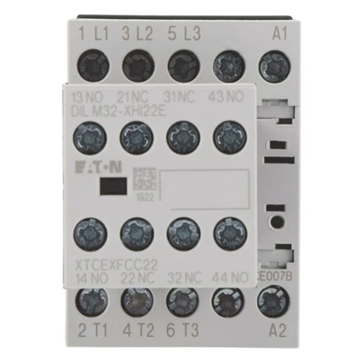 Power contactor, DILM7-22, 7A, 2NO 2NC