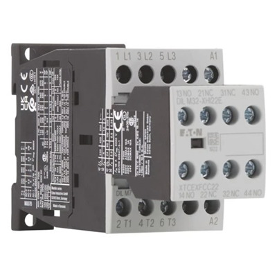 Power contactor, DILM7-22, 7A, 2NO 2NC