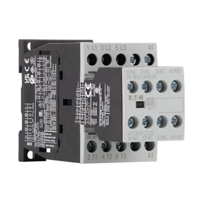 Power contactor, DILM7-22(24VDC), 7A, 2NC 2NC
