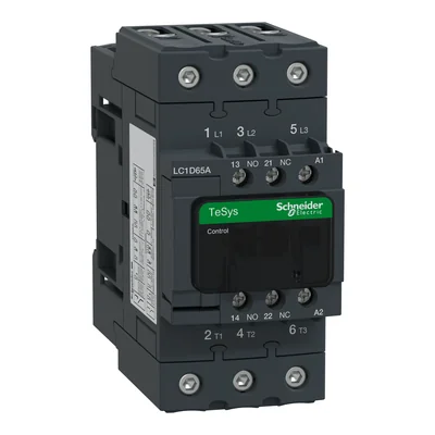 Power contactor TeSys D 65A 30kW 3P 1NO 1NC coil 480VAC EVK box terminals