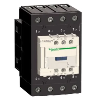 Power contactor TeSys D AC1 60A 4P 1NO 1NC coil 36VDC EVK box terminals