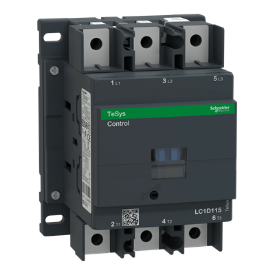 Power contactor TeSys D AC3 115A 3P 1NO 1NC coil 220VAC