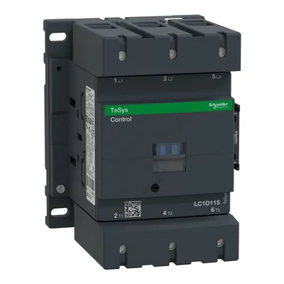 Power contactor TeSys D AC3 115A 3P 1NO 1NC coil 42VAC