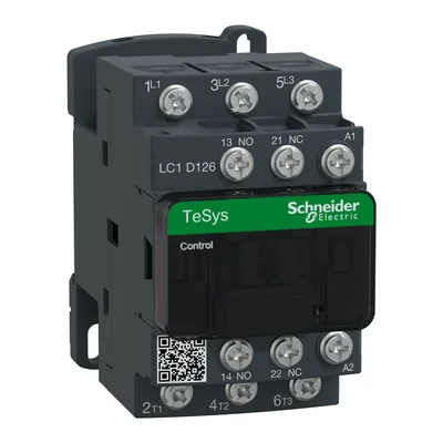 Power contactor TeSys D AC3 12A 3P 1NO 1NC coil 110VAC