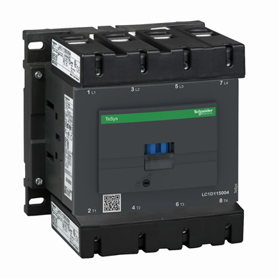 Power contactor TeSys D AC3 200A 4P 4NO coil 220VDC box terminals