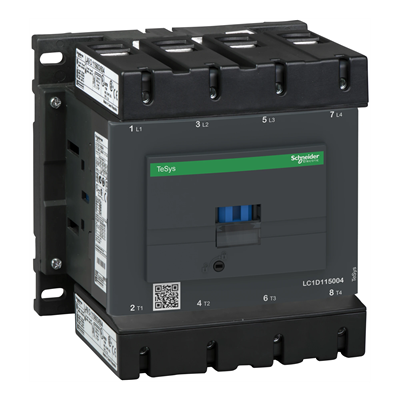 Power contactor TeSys D AC3 200A 4P 4NO coil 24VAC box terminals