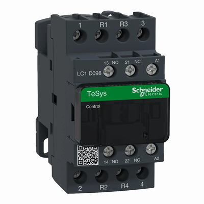 Power contactor TeSys D AC3 20A 4P 2NO 2NC coil 48VAC screw terminals