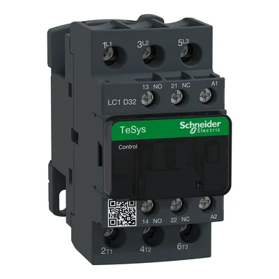 Power contactor TeSys D AC3 32A 3P 1NO 1NC coil 240VAC box terminals