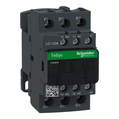 Power Contactor TeSys D AC3 38A 3P 1NO 1NC Coil 415VAC Box Terminals