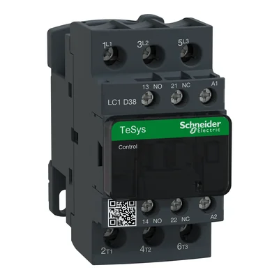Power Contactor TeSys D AC3 38A 3P 1NO 1NC Coil 415VAC Box Terminals