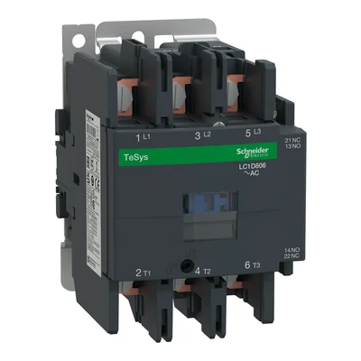 Power Contactor TeSys D AC3 80A 3P 1NO 1NC Coil 110V 50HZ Screw Terminals