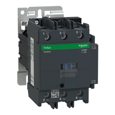 Power contactor TeSys D AC3 95A 3P 1NO 1NC coil 24VDC box terminals