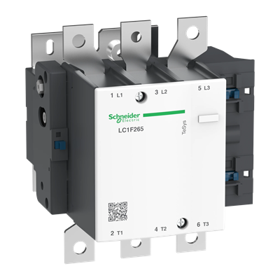 Power contactor TeSys F AC3 265A 3P 1NO 1NC coil 48VAC
