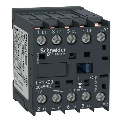 Power contactor TeSys K 20A 4P 4NO coil 24VDC soldering feet