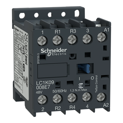 Power contactor TeSys K AC1 20A 4P 2NO 2NC coil 48VAC