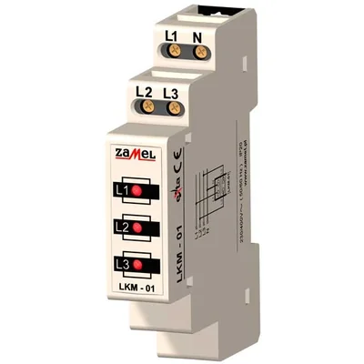 Power indicator 230V/400V 3xled red tn TYPE: LKM-01-10