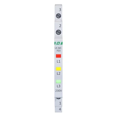 Power indicator light with protection 1/3S 3xLED - 3 colors