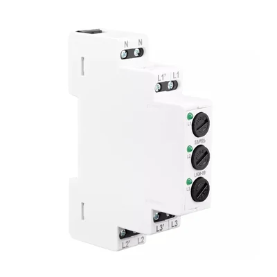 Power indicator protected by 3x230/400V AC 6A fuses
