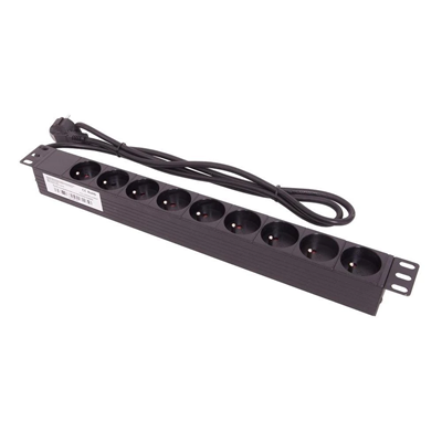 Power strip 19" 9 x 230V