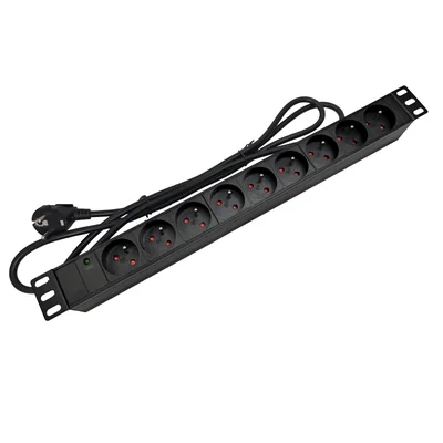 Power strip 19" - 9x230V with LED