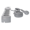 Power strip with fuse and surge protection professional 5 sockets 2 USB ports length 1.5m 10A 230V 2300W gray