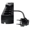 Power strip with fuse and surge protection professional 5 sockets 2 USB ports length 5m 10A 230V 2300W black