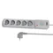 Power strip with fuse and surge protection professional 5 sockets length 3m 10A 230V 2300W gray