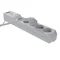 Power strip with fuse and surge protection professional 5 sockets length 3m 10A 230V 2300W gray