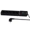 Power strip with fuse and surge protection professional 5 sockets length 5m 10A 230V 2300W black