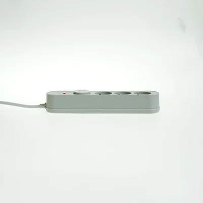 Power strip with surge protection 3 sockets switch
