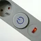 Power strip with surge protection 3 sockets switch
