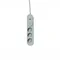 Power strip with surge protection 3 sockets switch