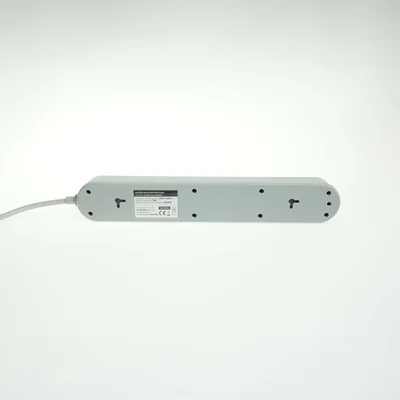 Power strip with surge protection, 5 sockets, switch