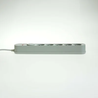 Power strip with surge protection, 5 sockets, switch