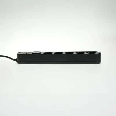 Power strip with surge protection, 5 sockets, switch