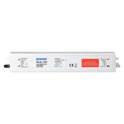 Power supply for LED lighting DC12V, 100W, IP67