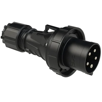 POWER TWIST portable plug 63A 3P+Z+N 400V 50/60Hz 6h IP66/67, MIDNIGHT series