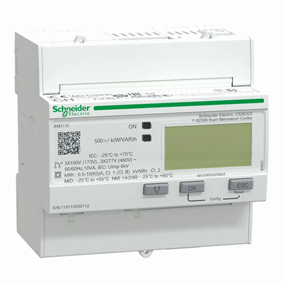 PowerLogic Dreiphasen-Energiezähler 63A Klasse 1 imp MID